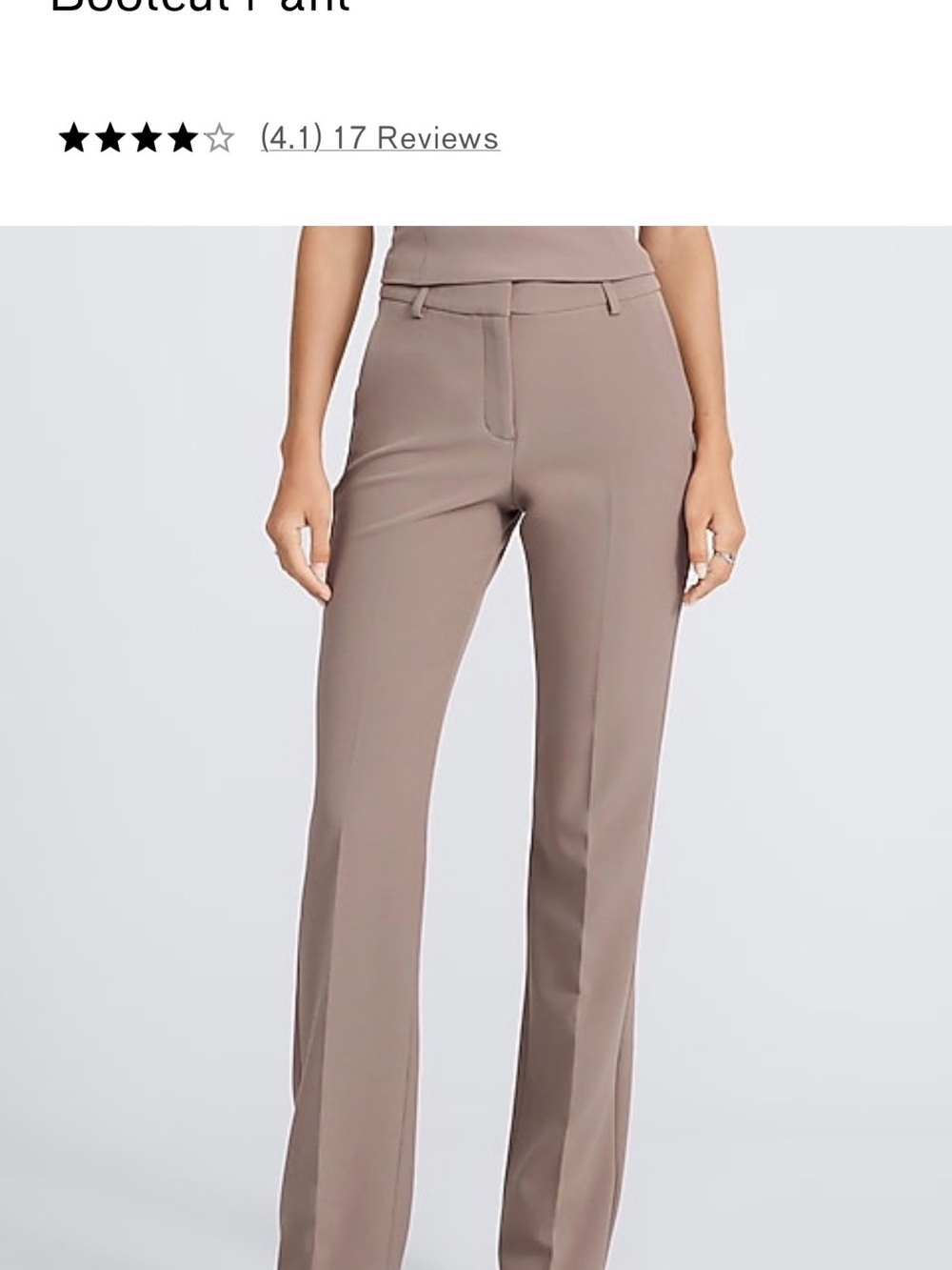 Express Women's Taupe Bootcut Dress Pants